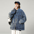 Load image into Gallery viewer, [CHAOMEICHEN Series] ★Jacket★ Outer Denim Jacket Unisex Men's Jeans Blue Blue
