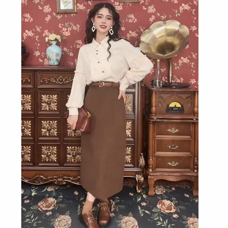 [Misslin Fashion Series]★Setup Single Order★Shirt or Skirt Casual Retro Cute