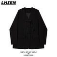 Load image into Gallery viewer, [LHSEN Series] ★China style outerwear★ Blazer China buttons Easy to match Chinese clothes Black Black
