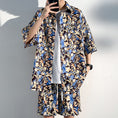 Load image into Gallery viewer, [BIGEMAN Series]★Setup★ Shirt + Shorts 4color Unisex Men's Large Size Aloha Shirt
