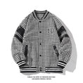 Load image into Gallery viewer, [BIGEMAN Series] ★Stadium jacket★ Plaid pattern 2color Unisex Men's Large size Black Red
