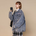 Load image into Gallery viewer, [CHAOMEICHEN Series] ★Jacket★ 2color outer denim jacket unisex men's jeans alphabet fashion
