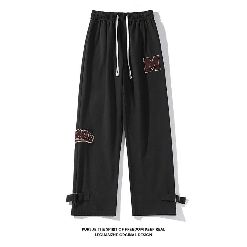 [BIGEMAN Series]★Pants★ 2color Casual Pants Bottoms Brushed Lining Unisex Men's Large Size Brown Black