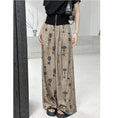 Load image into Gallery viewer, [YIDAO Series] ★Casual Pants★ Switching Print Summer Clothes Gaucho Pants Trousers Slimming Wear
