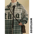 Load image into Gallery viewer, [YOULIN Series] ★Outer★ 3color Unisex Men's Plaid Pattern Coffee Color Green Black
