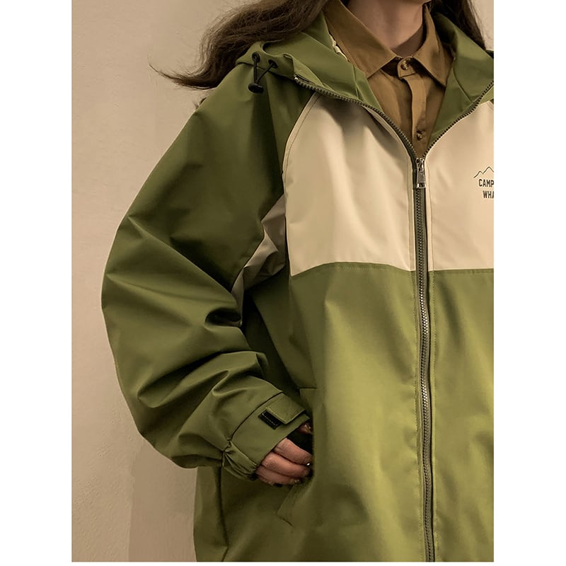 [SENSU Series]★Jacket★ 3color outerwear unisex men's color scheme beige green navy casual