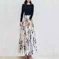 Load image into Gallery viewer, [KEER Series] ★Floral pattern skirt★ 3 lengths available, large size, stylish, elastic waist
