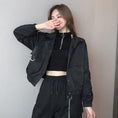 Load image into Gallery viewer, [DUOMIAOTU series]★Setup Single item order★ Outerwear or pants with chain Casual Black Black
