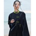 Load image into Gallery viewer, [Big Blue Dragon Series] ★China style coat★ 3 ways to wear Tops Black Black Color scheme Cool
