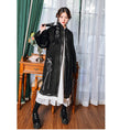 Load image into Gallery viewer, [Kokaisha---Hoshiyado Series] ★China style coat★ Rasha coat long coat embroidery original black black
