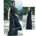 Load image into Gallery viewer, [Big Blue Dragon Series] ★China style tops★ Long tops with slit design, slimming, lace
