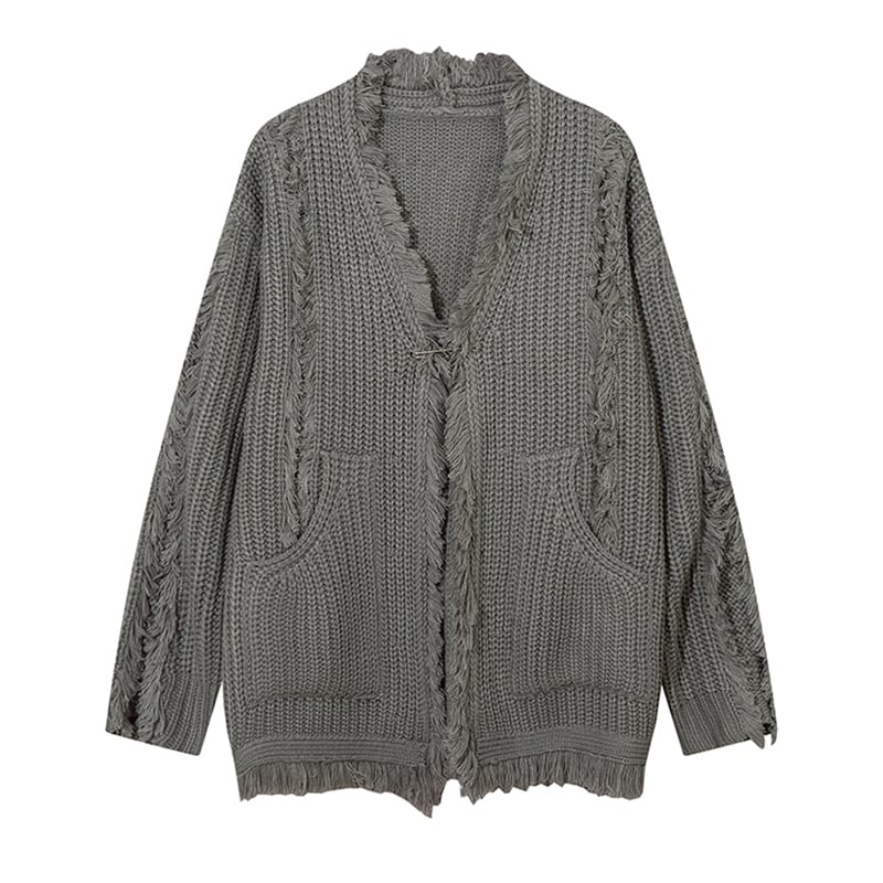 [JIEYOU Series]★Sweater★ 2color Cardigan Outerwear Tops Unisex Men's Fringe Fashion