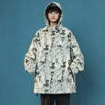 Load image into Gallery viewer, [Fujiiman Series] ★Jacket★ 3color Tops Outerwear Unisex Men's Ink Pattern Black Gray Green
