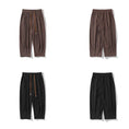 Load image into Gallery viewer, [BIGEMAN Series] ★Pants★ 2color Bottoms Short Length Pants 3/4 Bamboo Unisex Men's Large Size Black Coffee Color
