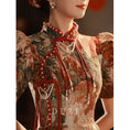 Load image into Gallery viewer, [DUZI Series]★Improved Chinese dress★ Chinese style dress, floral pattern, party dress, coming-of-age ceremony dress, photography
