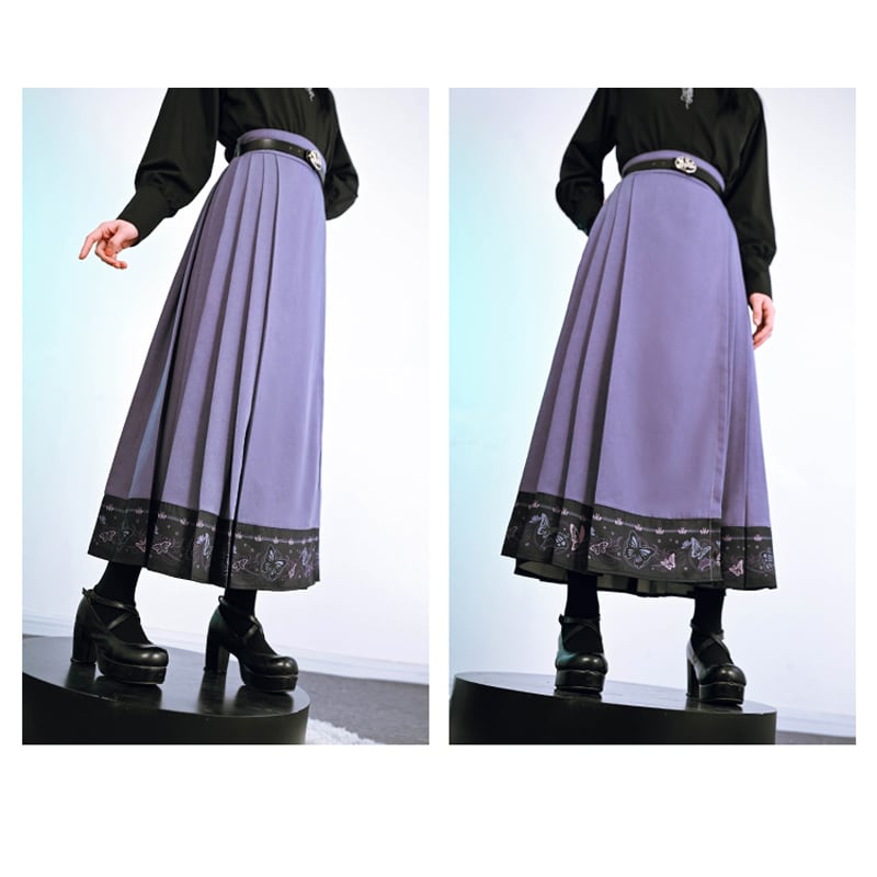 [Ancient monster house --- Butterfly series] ★Chinese style skirt★ Bottoms Original Chinese elements, Chinese clothes, easy to match, cute