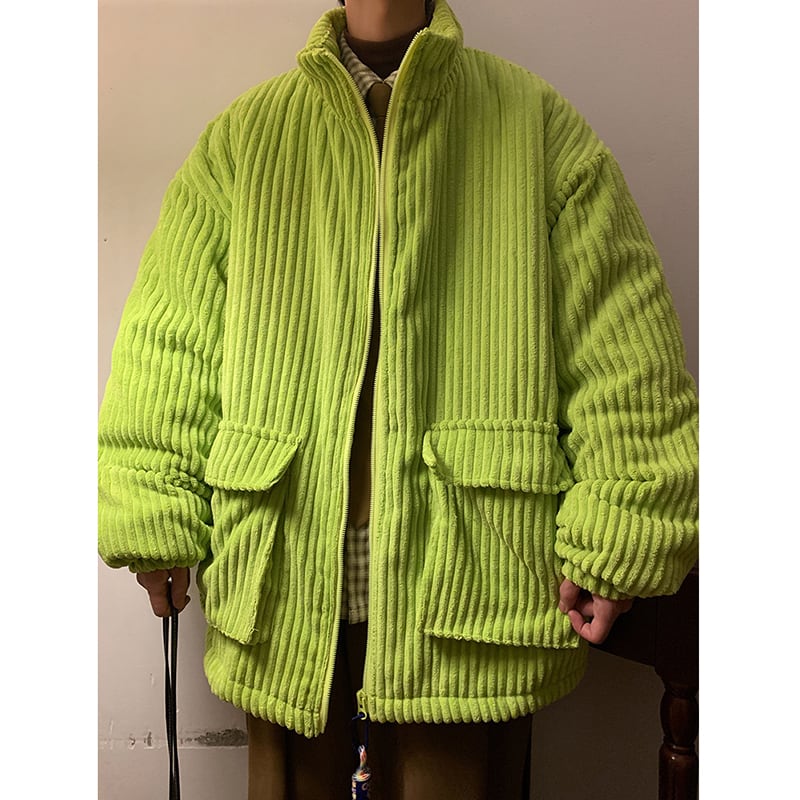 [KADISHOU series] ★Cotton coat★ 3color outer winter coat unisex men's large size corduroy