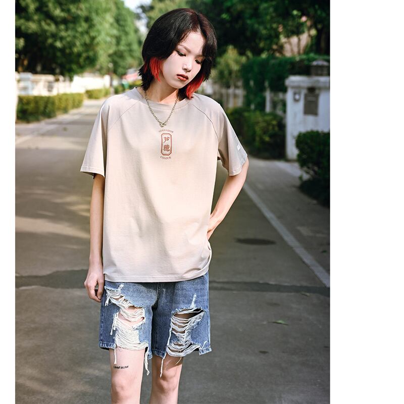 [Kokaisha---Koto.Color Series] ★China style tops★ 5color T-shirt, loose, cotton, easy to match