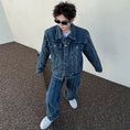 Load image into Gallery viewer, [Image Series]★Setup★ Jacket + Trousers 2-piece set Unisex Men's Denim Spring Clothes Stylish
