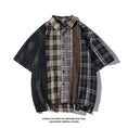 Load image into Gallery viewer, [BIGEMAN Series] ★Short sleeve shirt★ Tops, plaid pattern, unisex, men's, large size, switching
