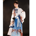 Load image into Gallery viewer, [Dust smoke cloud dream---Biwa song series]★China style happi coat★Long length loose outerwear thin cute improved Hanfu SML print
