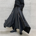 Load image into Gallery viewer, [CHENGZI Series]★Pants★ Casual Pants Gaucho Pants Plain Loose Black Unisex
