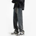 Load image into Gallery viewer, [BIGEMAN series]★Denim pants★ 2color bottoms pants men's large size gray blue black
