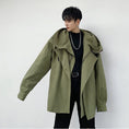 Load image into Gallery viewer, [Coolman Series]★Outerwear★ 2color Unisex Men's Casual Loose Green Black Green Black
