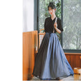 Load image into Gallery viewer, [Shobosho Series] ★Chinese-style shirt★ Hanfu shirt, plain, easy to match, black, SML, improves your temperament
