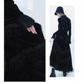 Load image into Gallery viewer, [Daiseiryusu Series] ★Long length skirt★ Bottoms velvet gorgeous fringe retro unique design
