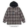 Load image into Gallery viewer, [BIGEMAN Series]★Jacket★ Outerwear 2color Unisex Men's Large Size Hooded Plaid Pattern
