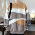 Load image into Gallery viewer, [ZUOFEILI Series] ★Sweater★ 5color Tops Unisex Men's Large Size Switching Color Scheme Stylish
