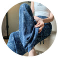 Load image into Gallery viewer, [FENGLIN Series] ★Casual Pants★ Bottoms Trousers Cool Blue Blue Slimming Unique Easy to match
