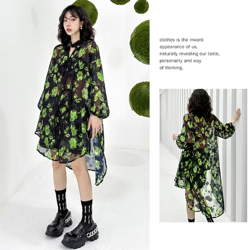 [YIDAO Series]★Setup★ 2-piece set, top and bottom set, shirt + shorts, slimming, cool, green, green