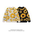 Load image into Gallery viewer, [Satoru Series]★Sweater★ 2color Unisex Men's Sunflower Sunflower Unisex Men's Women's Black White
