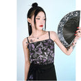 Load image into Gallery viewer, [Kokaisha --- Butterfly Series] ★China style camisole★ Tank top butterfly print black black sexy
