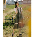 Load image into Gallery viewer, [Jinkyoku Series] ★One Piece★ Retro Dress Switching Ladies Date Faux Layered Green
