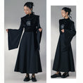 Load image into Gallery viewer, [Da Qinglong Shu Series] ★Chinese style dress★ Fake layered Chinese clothing slimming black black original
