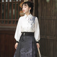 Load image into Gallery viewer, [Dust Smoke Cloud Dream---Picture Series] ★China style shirt★ Tops, Chinese clothes, bamboo, long sleeve shirt, everyday wear, ink pattern, cute, easy to match
