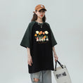 Gallery viewerに画像を読み込む, 【藤伊曼シリーズ】★Tシャツ★ 3color トップス 男女兼用 メンズ 配色 花 カジュアル 合わせやすい
