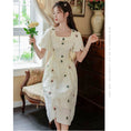 Load image into Gallery viewer, [Jinkyoku Series] ★One Piece★ Embroidered Dress, Short Sleeve, Cute, Ladies, Date, Designed, Improves Temperament, Stylish
