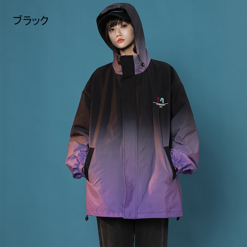 [Fujiman Series]★Jacket★ 4color Tops Outerwear Unisex Men's Gradient Casual