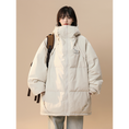 Load image into Gallery viewer, [Suikoishi Series] ★Winter Coat★ Cotton Coat Outerwear 2color Unisex Men's Simple Casual Black Beige
