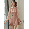 Load image into Gallery viewer, [MEIYI Series] ★One Piece★ Women's Short Length Faux Layered Ribbon Commuting Date Cute
