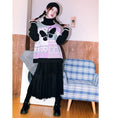 Load image into Gallery viewer, [Kokaisha --- Flashing Butterfly Series] ★China style tops★ Sweater, thick, warm, high neck, butterfly, cute
