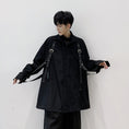 Load image into Gallery viewer, [Kikosakimori Series]★Shirt with belt★ Tops Unisex Men's Black Cool M L XL
