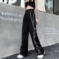 Load image into Gallery viewer, [Tide Series] ★Casual Pants★ Chain Pants Bottoms Black Black Paisley Pattern S M L XL
