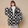 Load image into Gallery viewer, [Suikoishi Series] ★Winter Coat★ Cotton Coat Outerwear 3color Unisex Men's Checkered Pattern Loose
