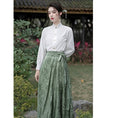 Load image into Gallery viewer, [Az Suna series] ★Chinese style skirt★ Bottoms Window skirt Chinese elements Chinese clothing Green Green SML Chinese clothing
