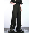 Load image into Gallery viewer, [Ancient monster house---Yunmeng Yukan series]★China style pants★Bottoms Gaucho pants Black Black slimming wear
